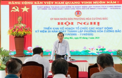 Hòa Cường Bắc - Phát động thi đua cao điểm chào mừng kỷ niệm 50 năm ngày giải phóng thành phố Đà Nẵng, kỷ niệm 135 năm ngày sinh nhật Bác